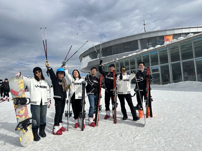 Skiing in Ninghai, Ningbo.